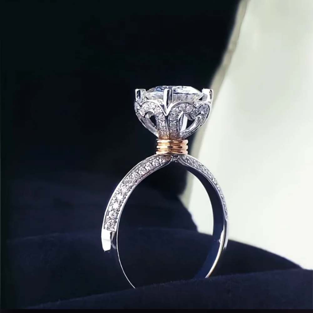 1ct. Moissanite Diamond Ring